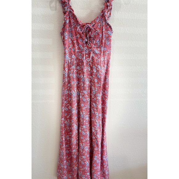 Japna Dresses & Skirts - Japna 100% viscose women’s XS pink Floral Sleeveless Casual Spring dresse